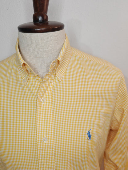 Camicia Ralph Lauren Yarmouth vichy giallo - 15 1/2