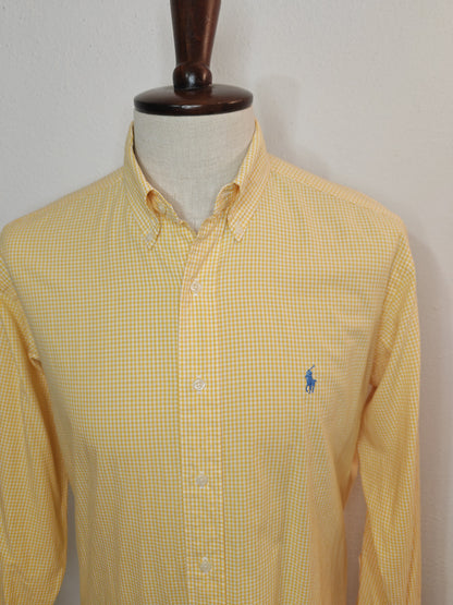 Camicia Ralph Lauren Yarmouth vichy giallo - 15 1/2