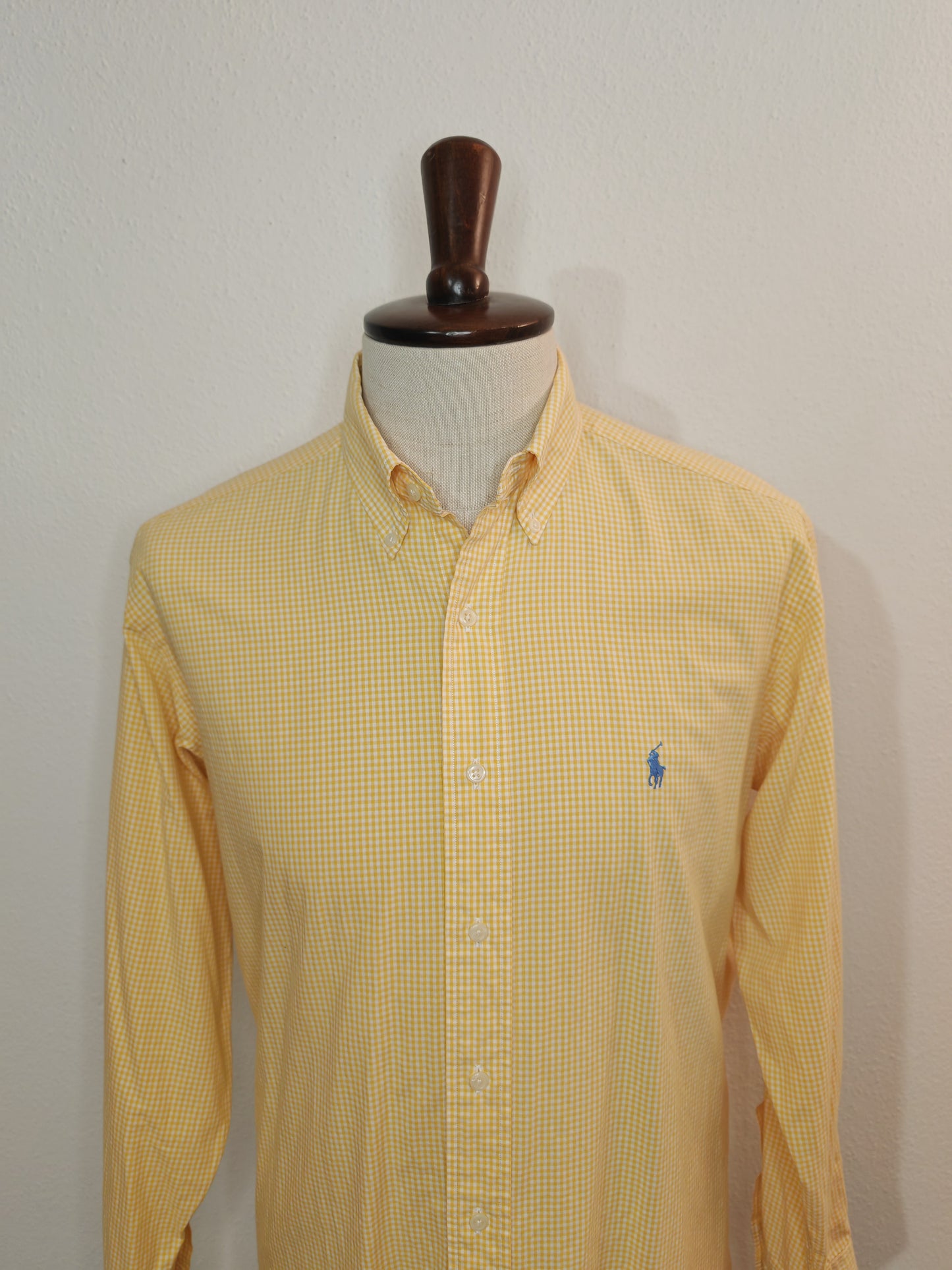 Camicia Ralph Lauren Yarmouth vichy giallo - 15 1/2