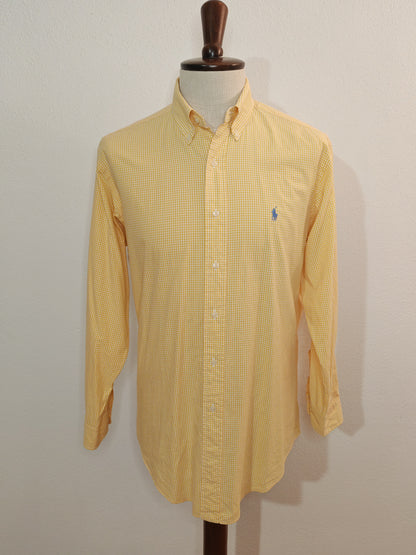 Camicia Ralph Lauren Yarmouth vichy giallo - 15 1/2