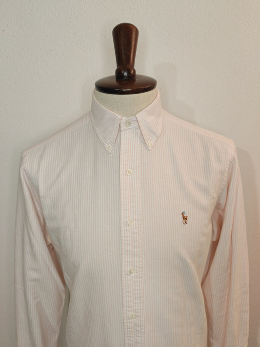 Camicia Ralph Lauren Oxford righe rosa - 15 1/2 (M/L)