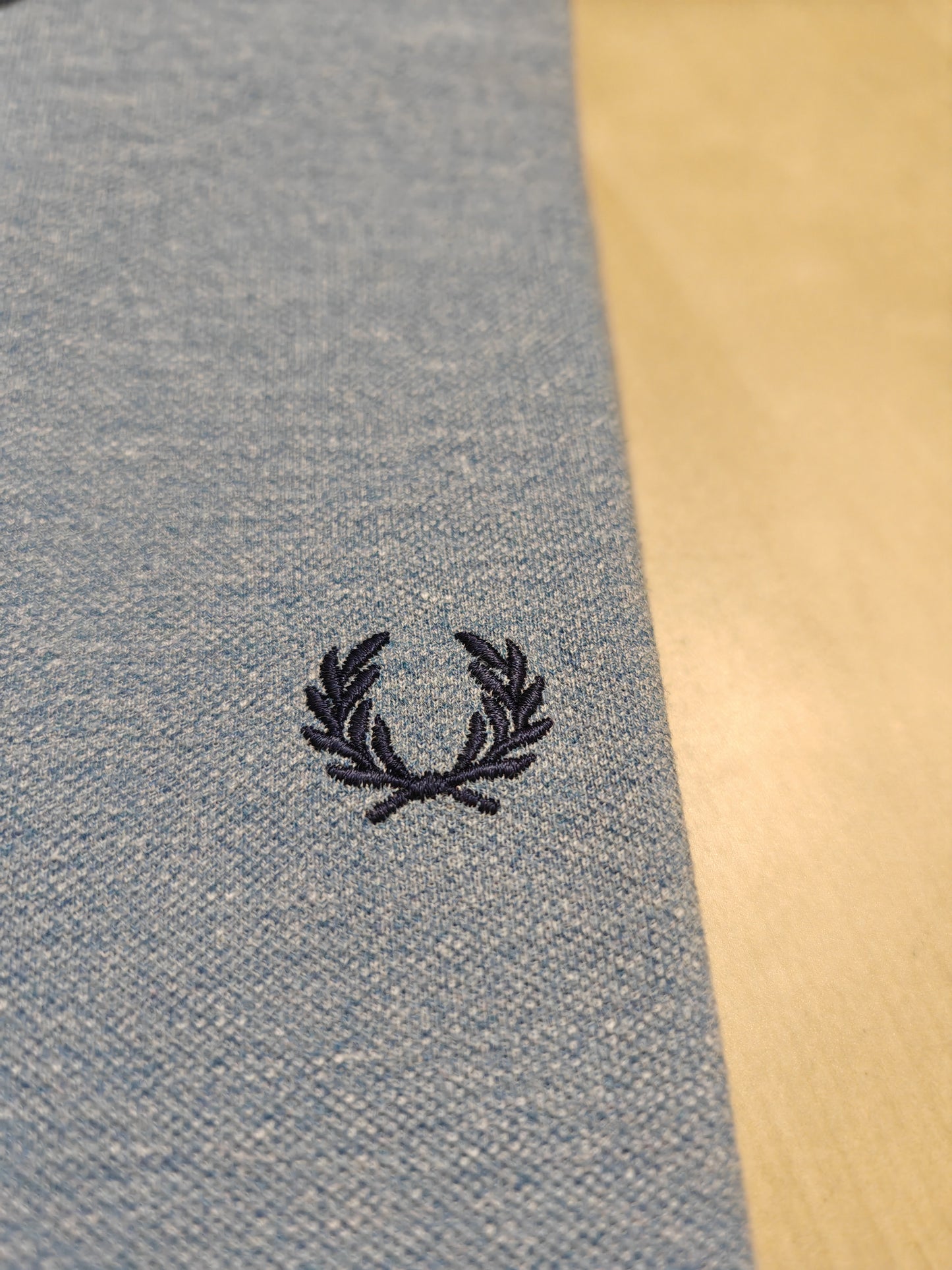 Polo Fred Perry maniche lunghe azzurro mélange - taglia M