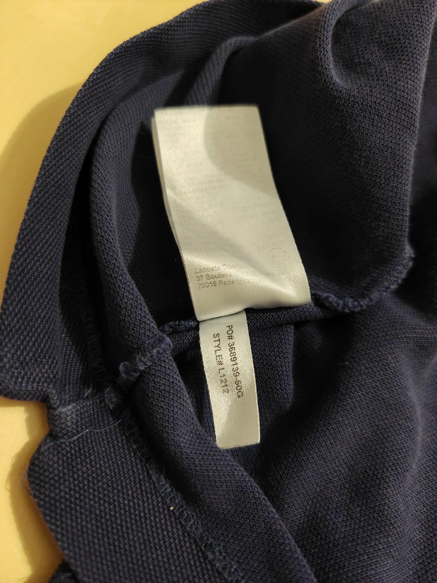 Polo Lacoste navy - taglia 7 (XXL)