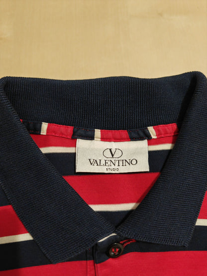 Polo Valentino filo di Scozia a righe - L