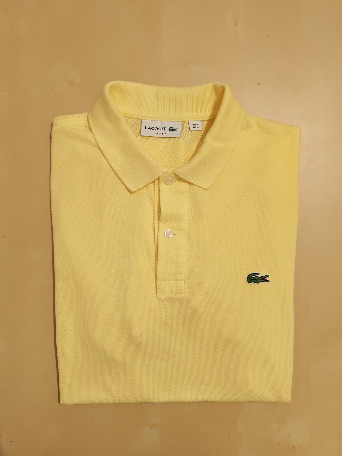 Polo Lacoste gialla - M slim