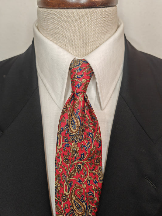 Cravatta Yves Saint Laurent paisley floreale