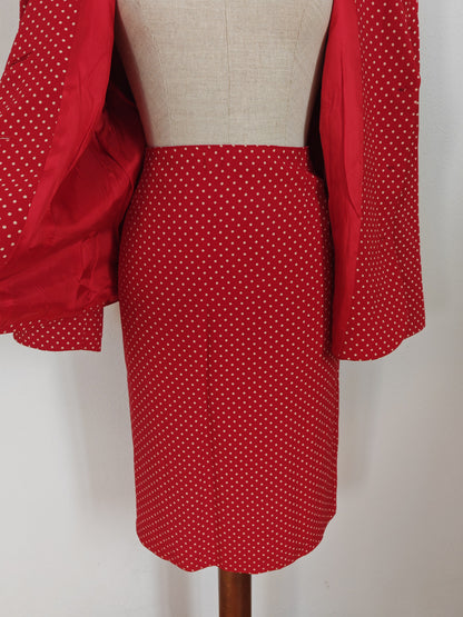 Tailleur Luisa Spagnoli anni '80 a pois- tg. 46/48