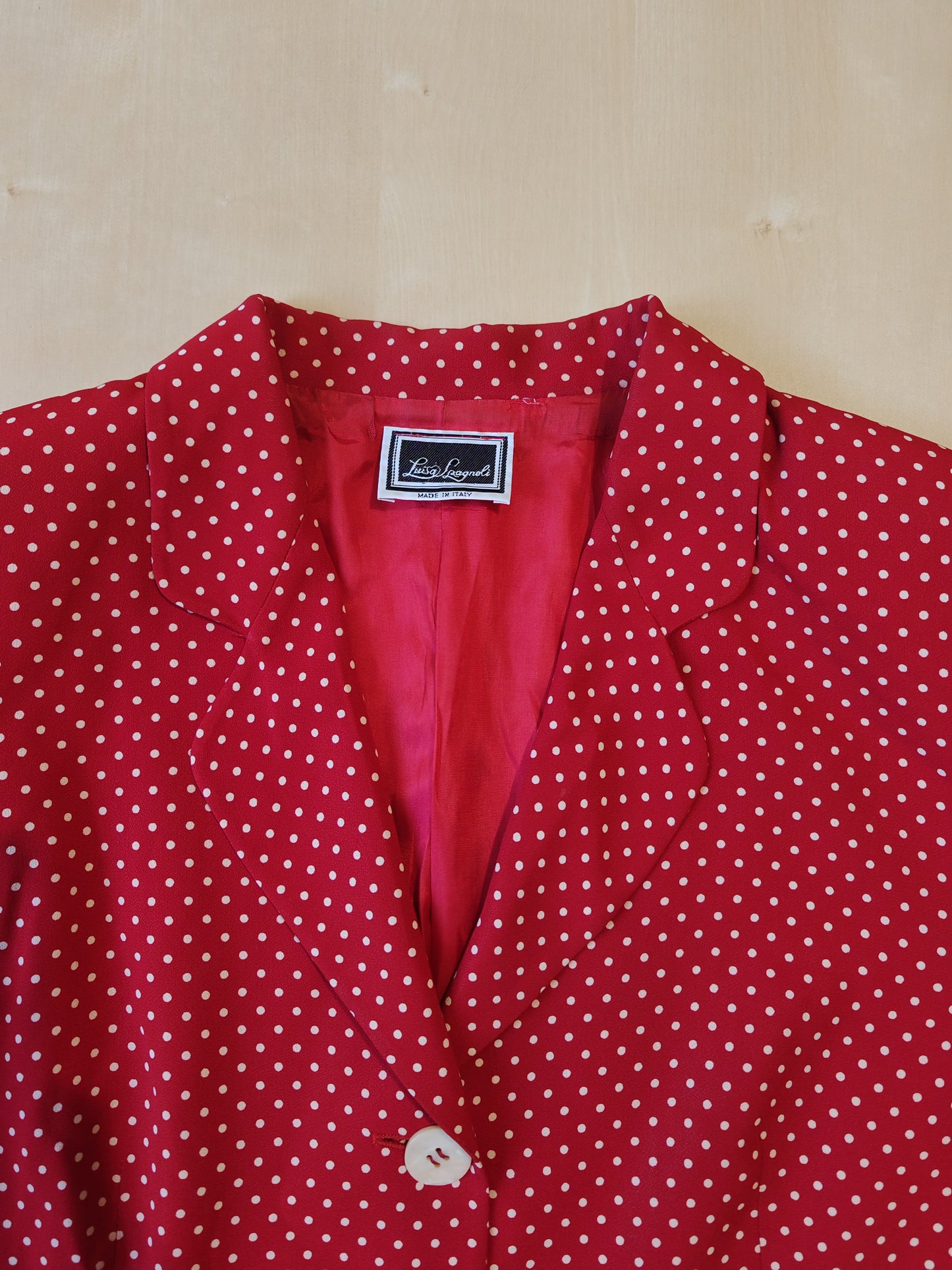 Tailleur Luisa Spagnoli anni '80 a pois- tg. 46/48