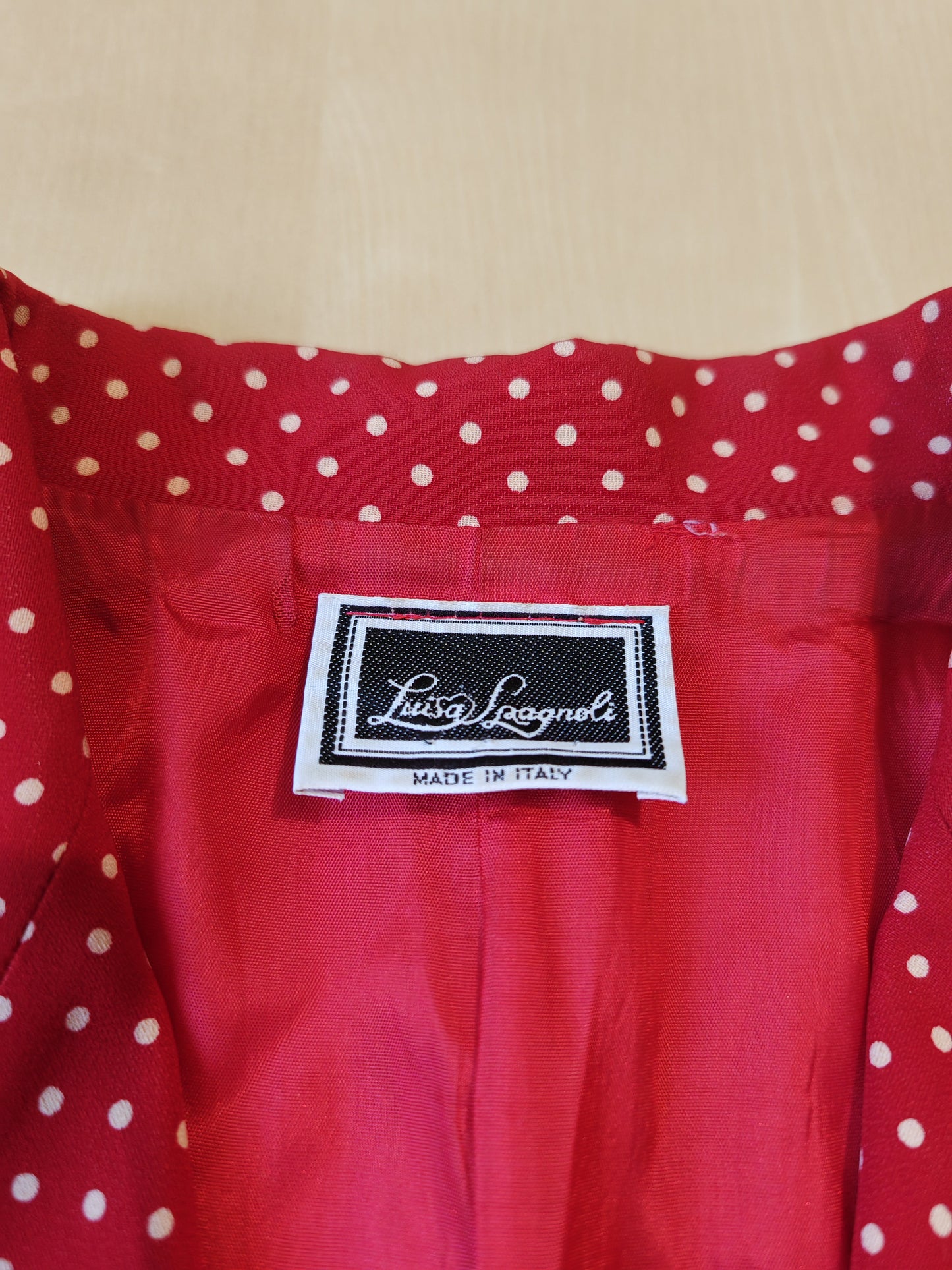 Tailleur Luisa Spagnoli anni '80 a pois- tg. 46/48