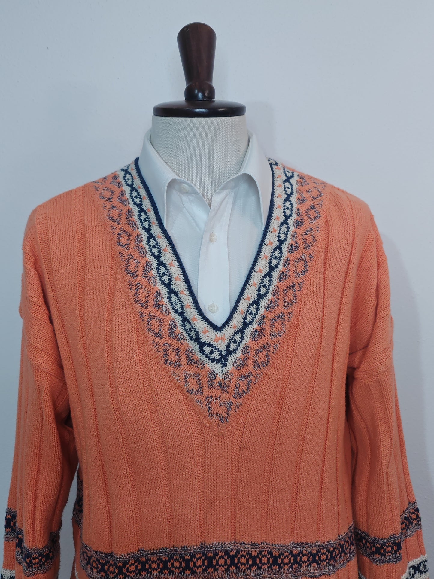 Pullover anni '70/'80 stile college - XL