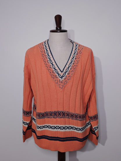 Pullover anni '70/'80 stile college - XL