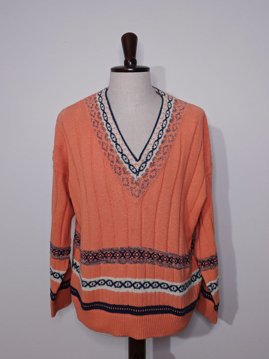 Pullover anni '70/'80 stile college - XL