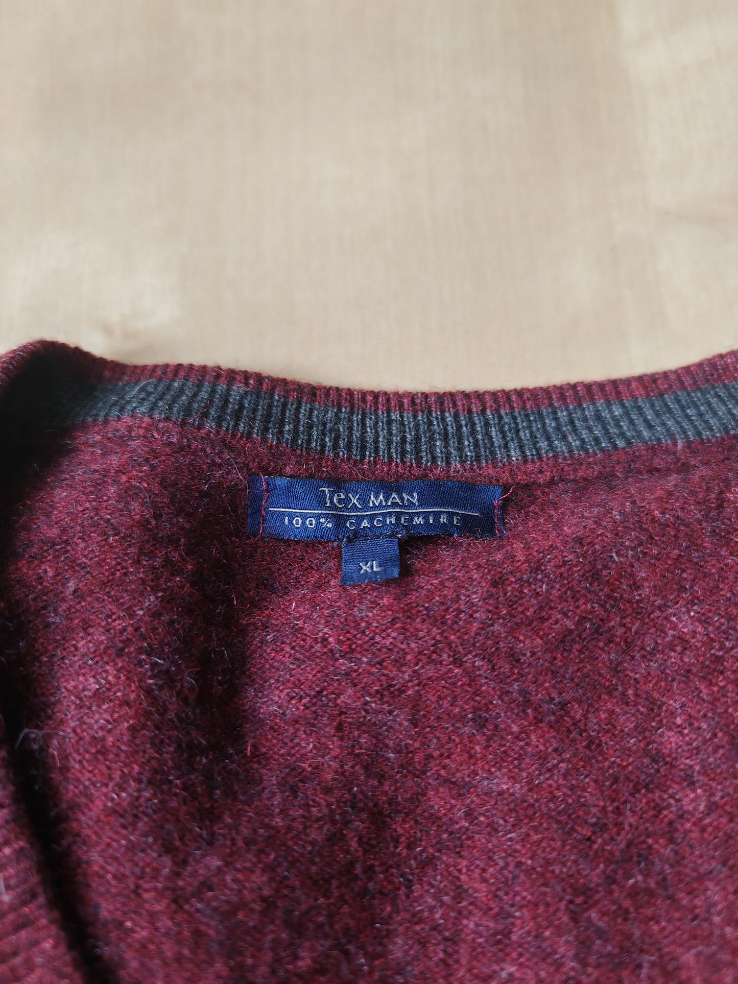 Pullover bordeaux 100% cashmere - XL