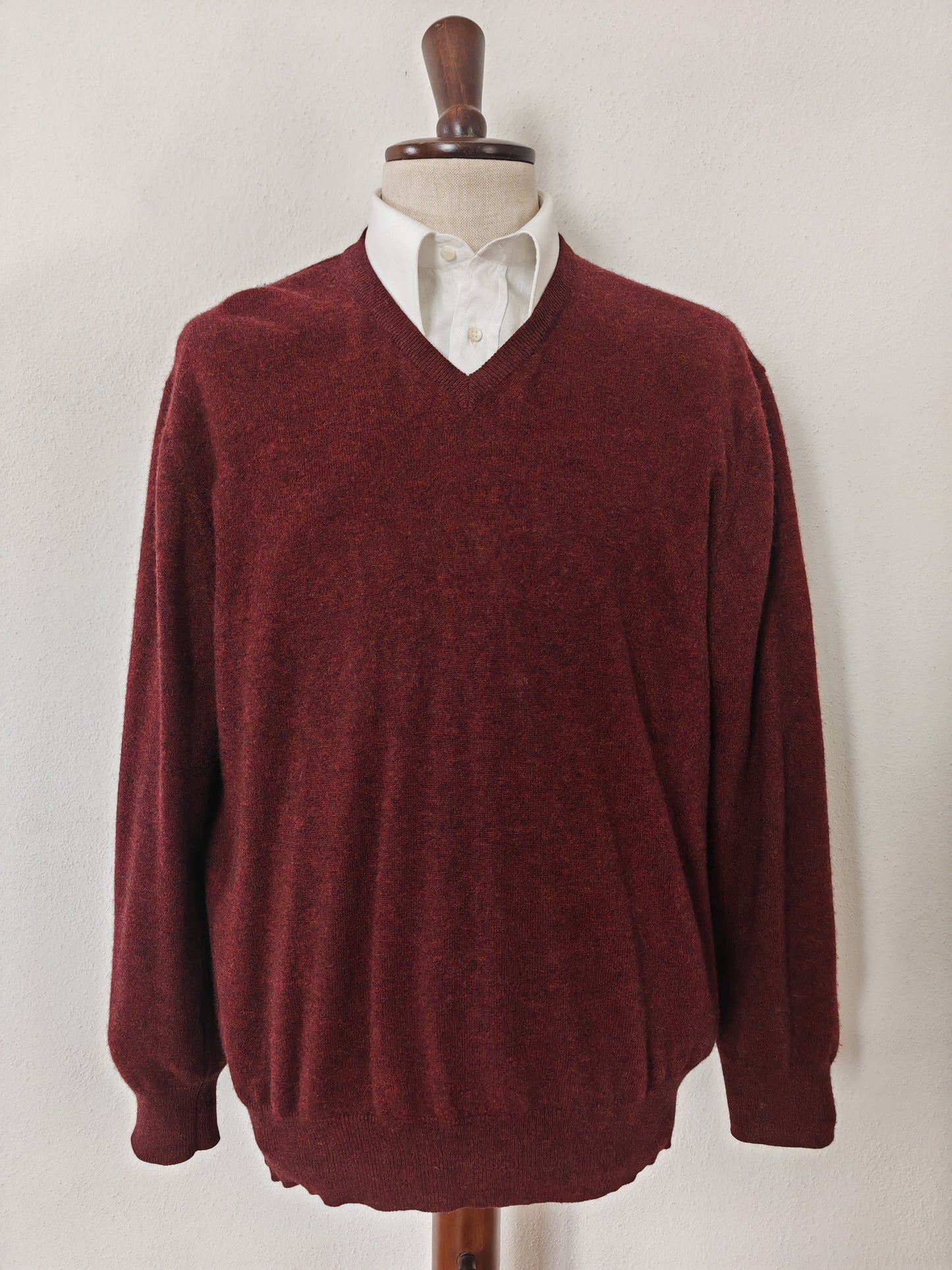 Pullover bordeaux 100% cashmere - XL