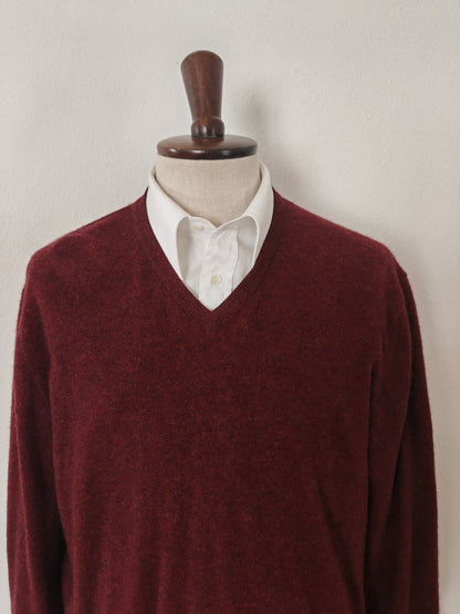 Pullover bordeaux 100% cashmere - XL