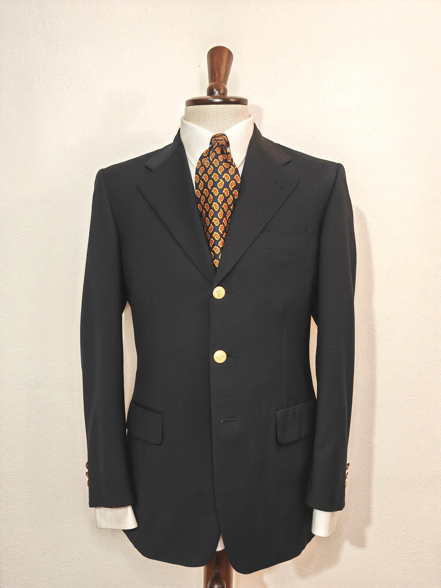 Blazer Burberrys anni '80 bottoni oro con logo - tg. 46