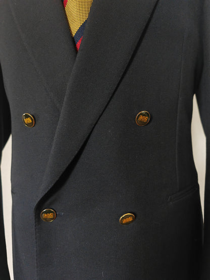 Blazer doppiopetto navy anni '80 - tg. 50