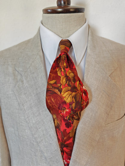 Yves Saint Laurent flowers tie