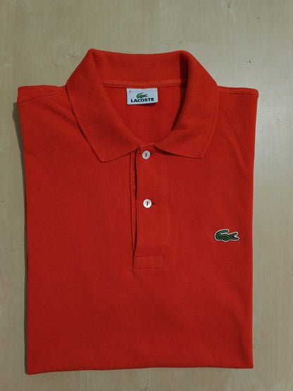 Polo Lacoste rosso aranciato, 4/M