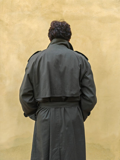 Trench Valentino anni '80 verde scuro - tg. 50-54