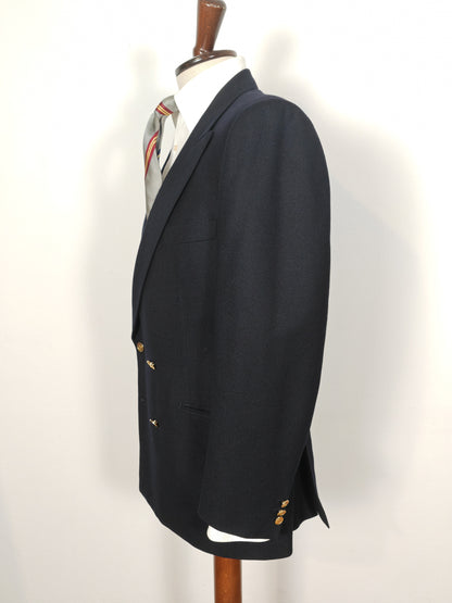 Blazer Burberrys doppiopetto navy anni '80 - tg. 50/52