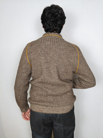 Cardigan doppiopetto anni '70 Gran Sasso in misto alpaca e lana - M/L