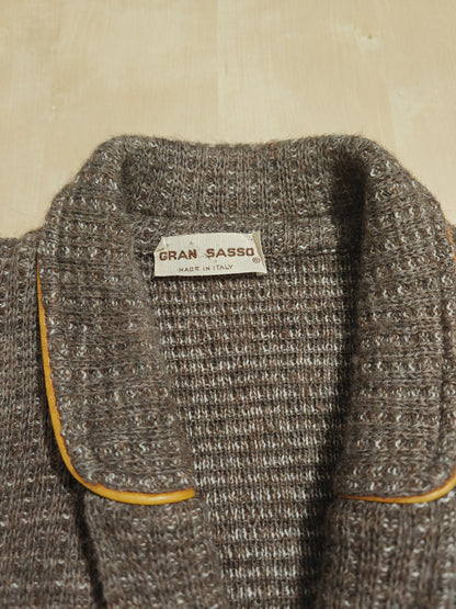 Cardigan doppiopetto anni '70 Gran Sasso in misto alpaca e lana - M/L