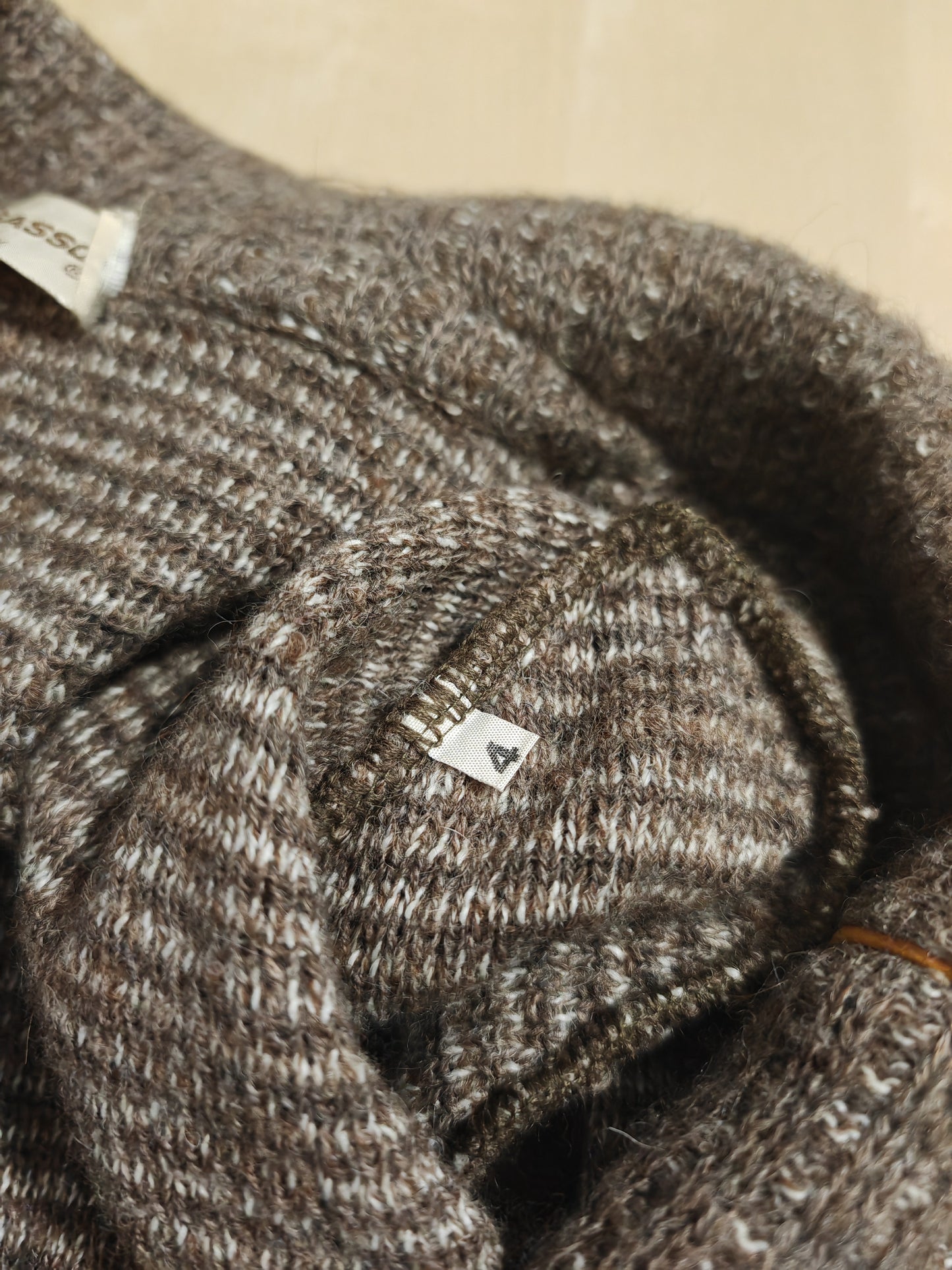 Cardigan doppiopetto anni '70 Gran Sasso in misto alpaca e lana - M/L