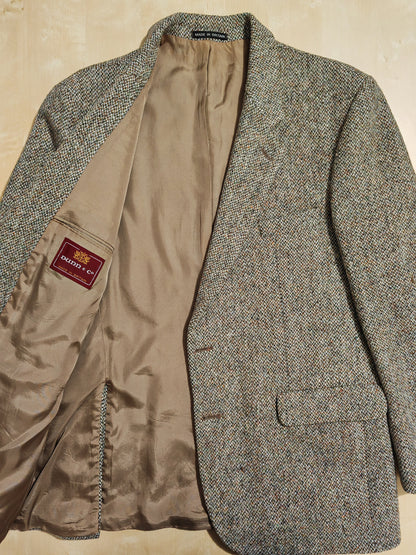 Giacca in Harris Tweed di confezione inglese anni '80 - tg. 52