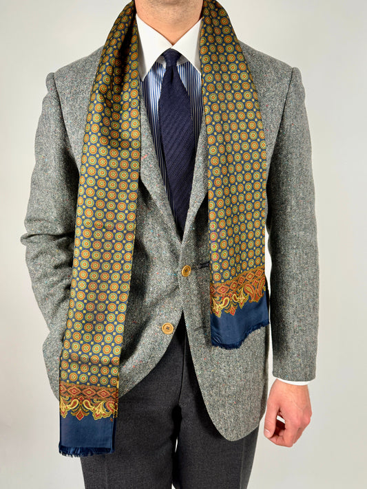 Sciarpa in seta tubolare doppia fantasia