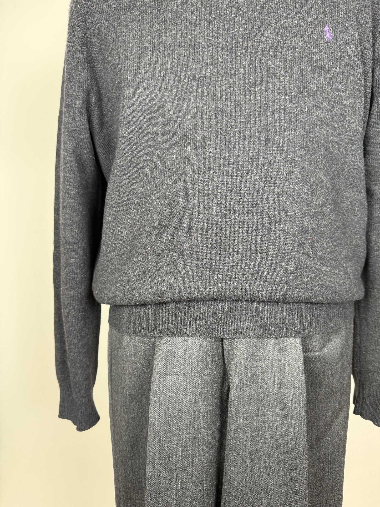 Pullover Ralph Lauren pura lana antracite - L