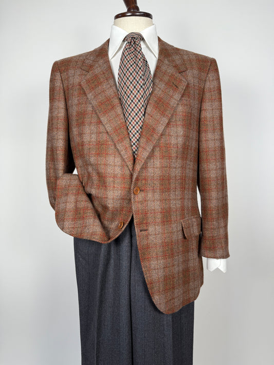 Giacca sartoriale in cashmere a quadri - tg. 52