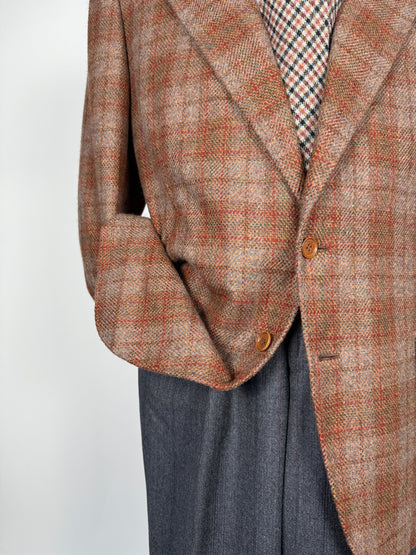 Giacca sartoriale in cashmere a quadri - tg. 52