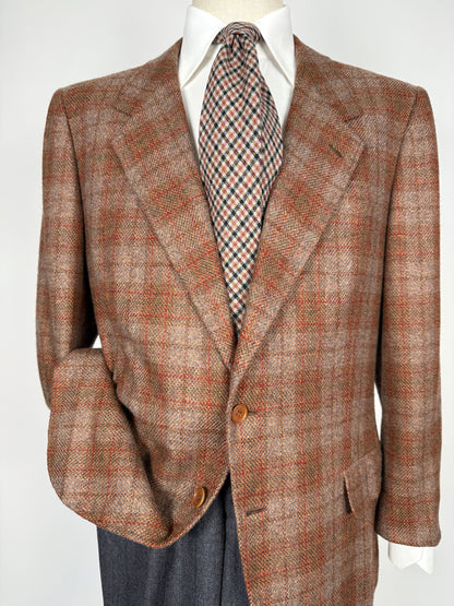 Giacca sartoriale in cashmere a quadri - tg. 52