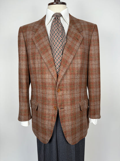 Giacca sartoriale in cashmere a quadri - tg. 52