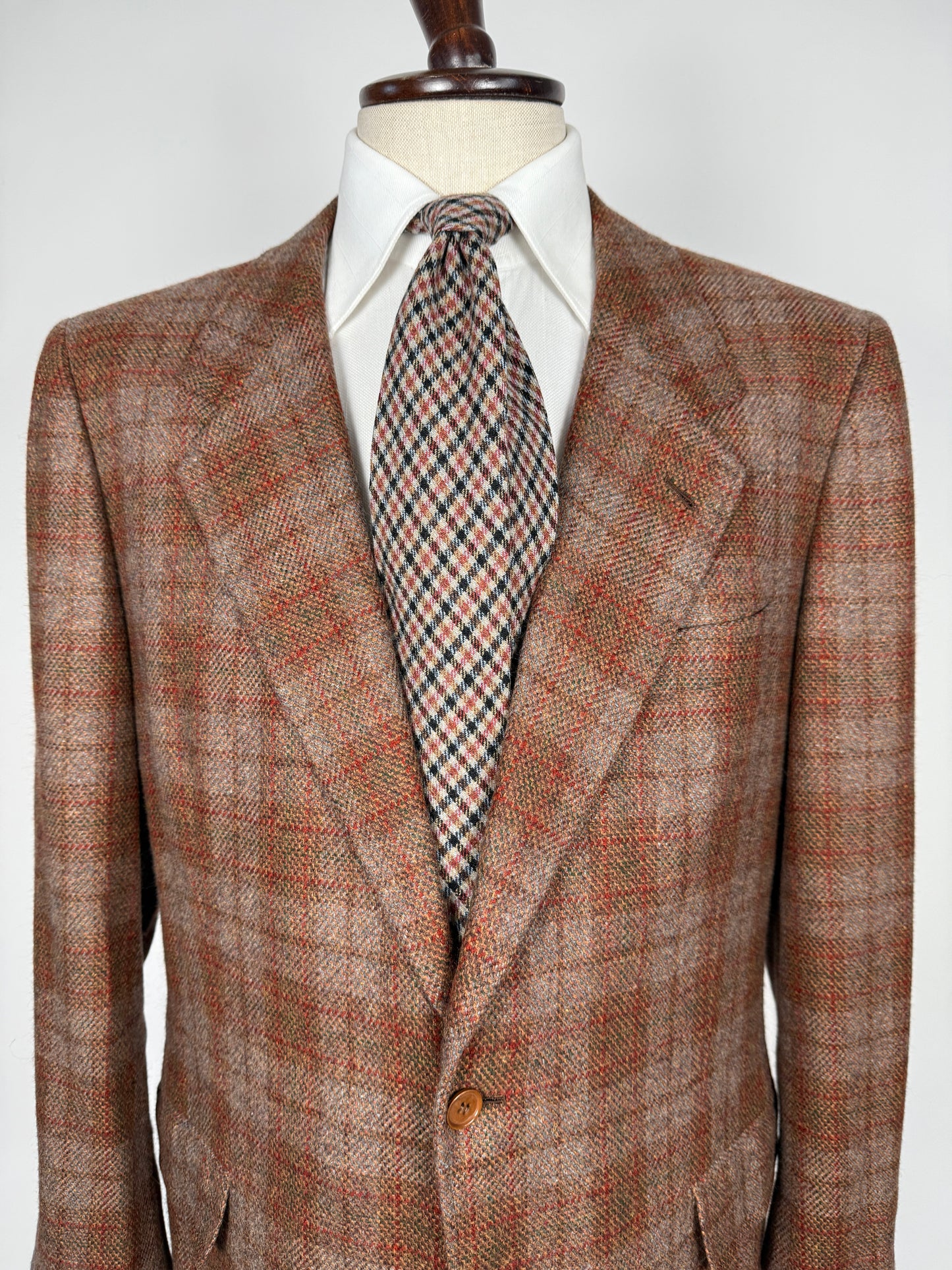 Giacca sartoriale in cashmere a quadri - tg. 52