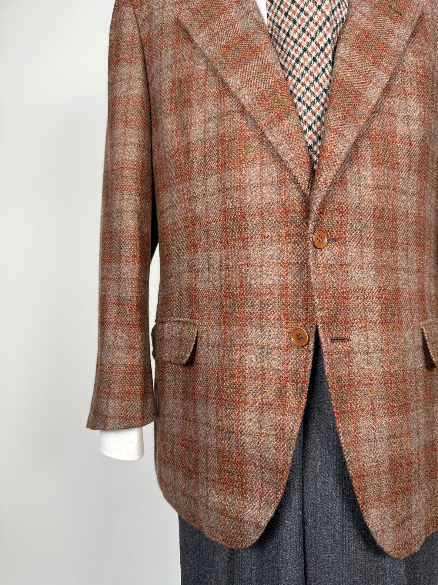 Giacca sartoriale in cashmere a quadri - tg. 52