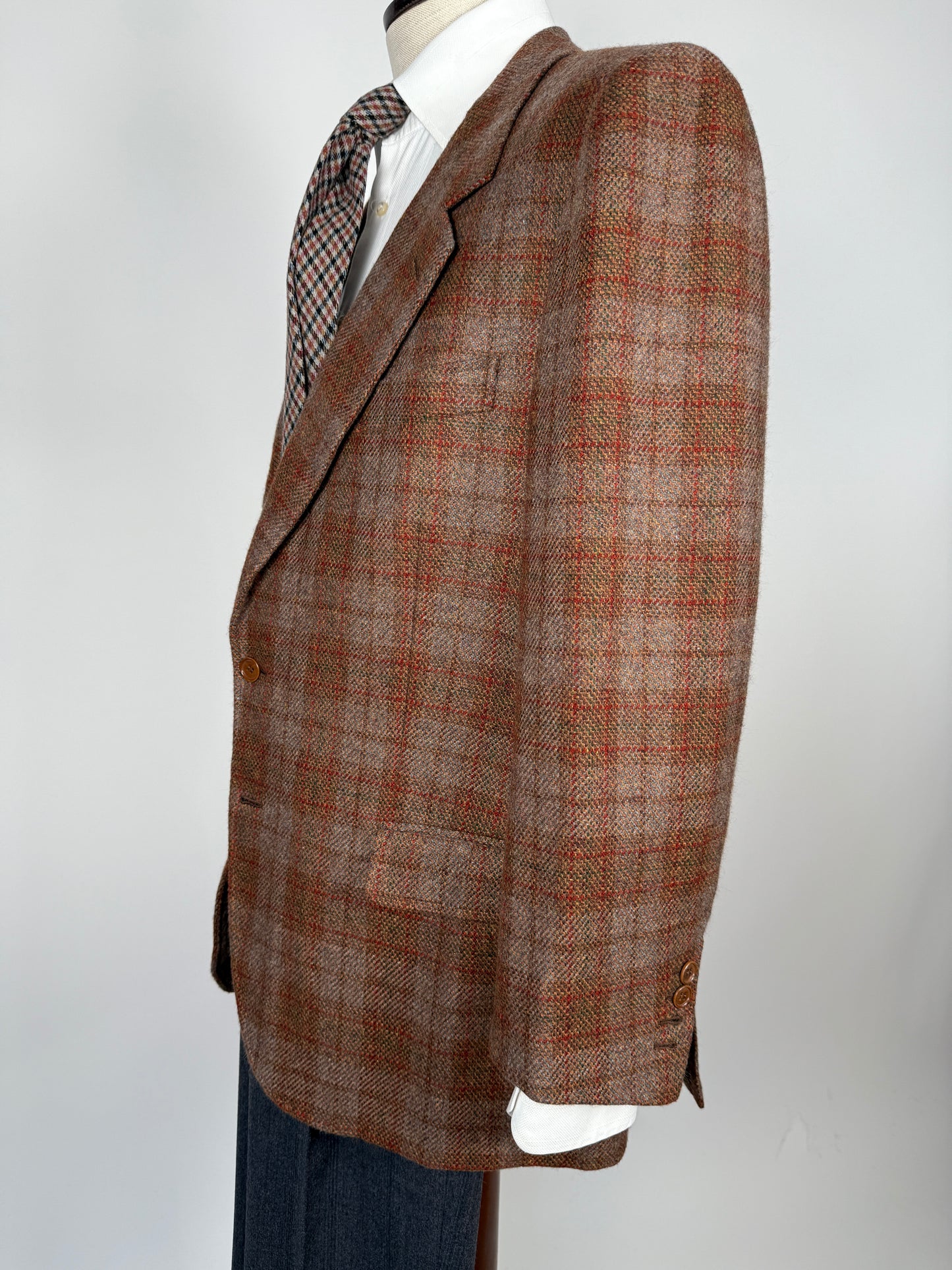 Giacca sartoriale in cashmere a quadri - tg. 52