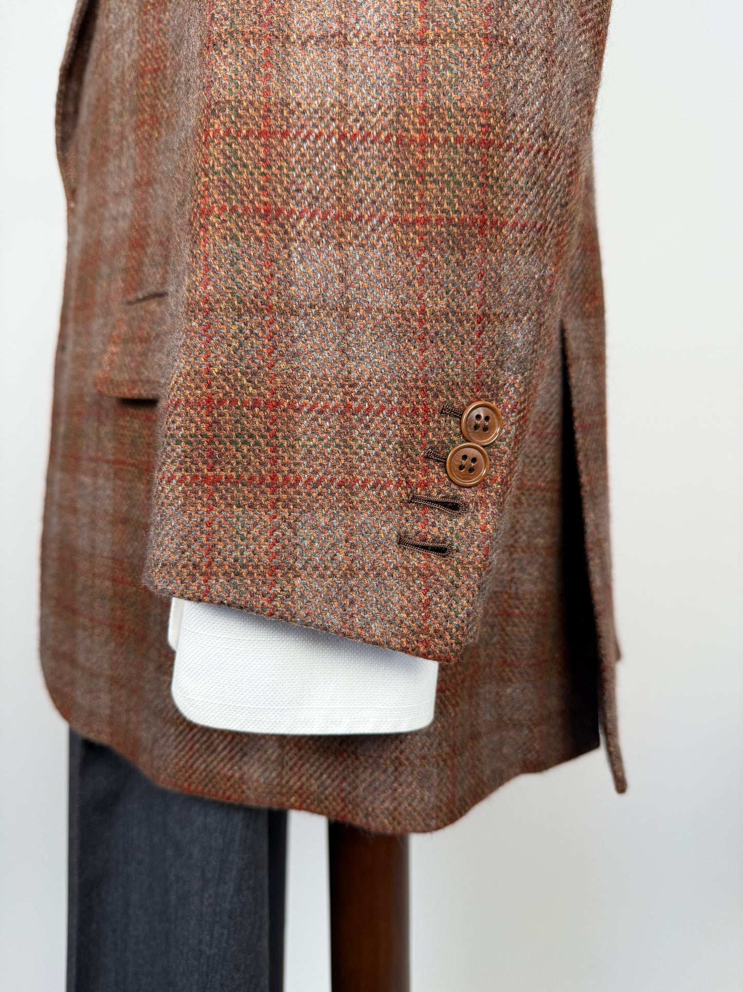 Giacca sartoriale in cashmere a quadri - tg. 52