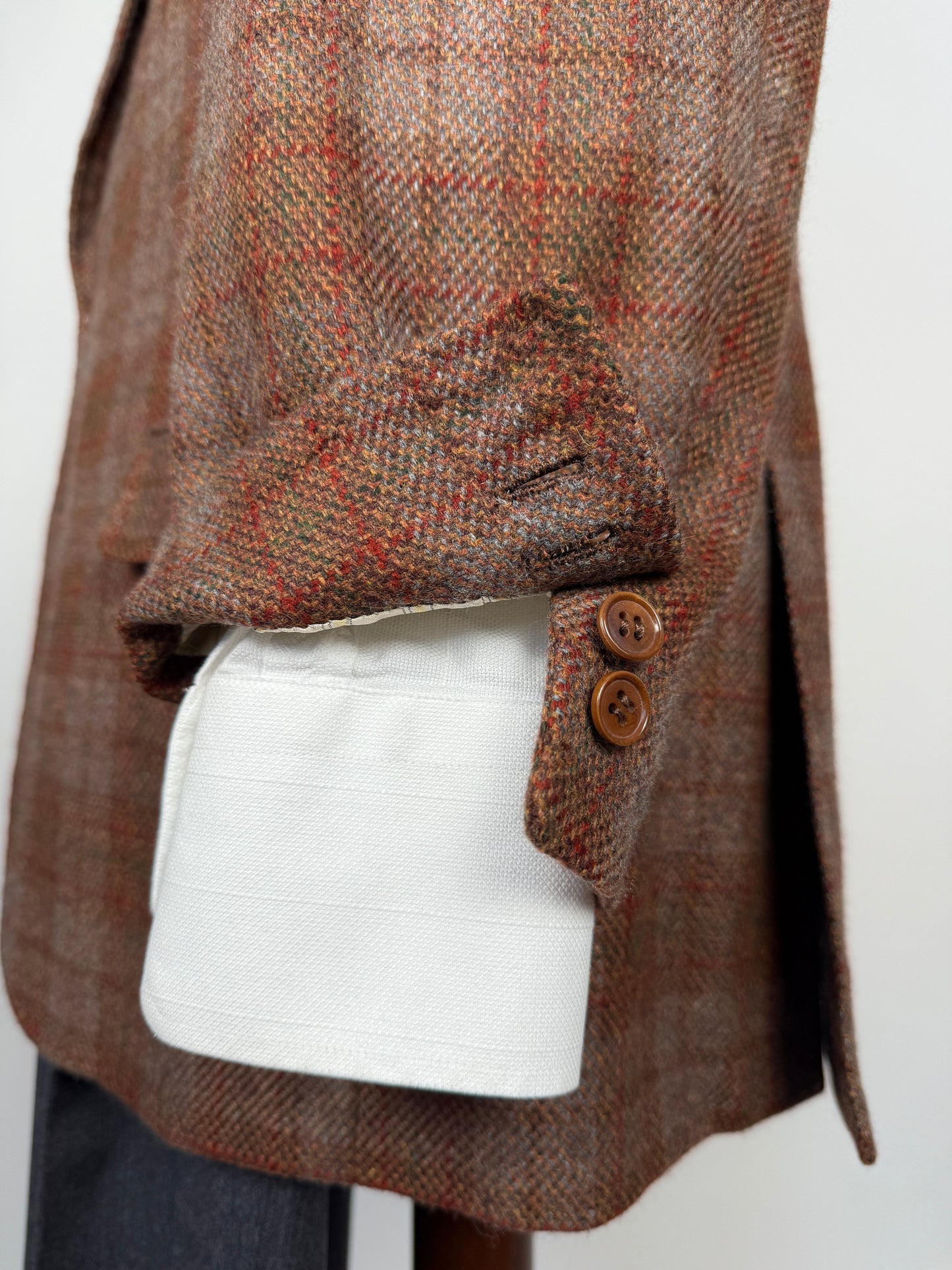 Giacca sartoriale in cashmere a quadri - tg. 52