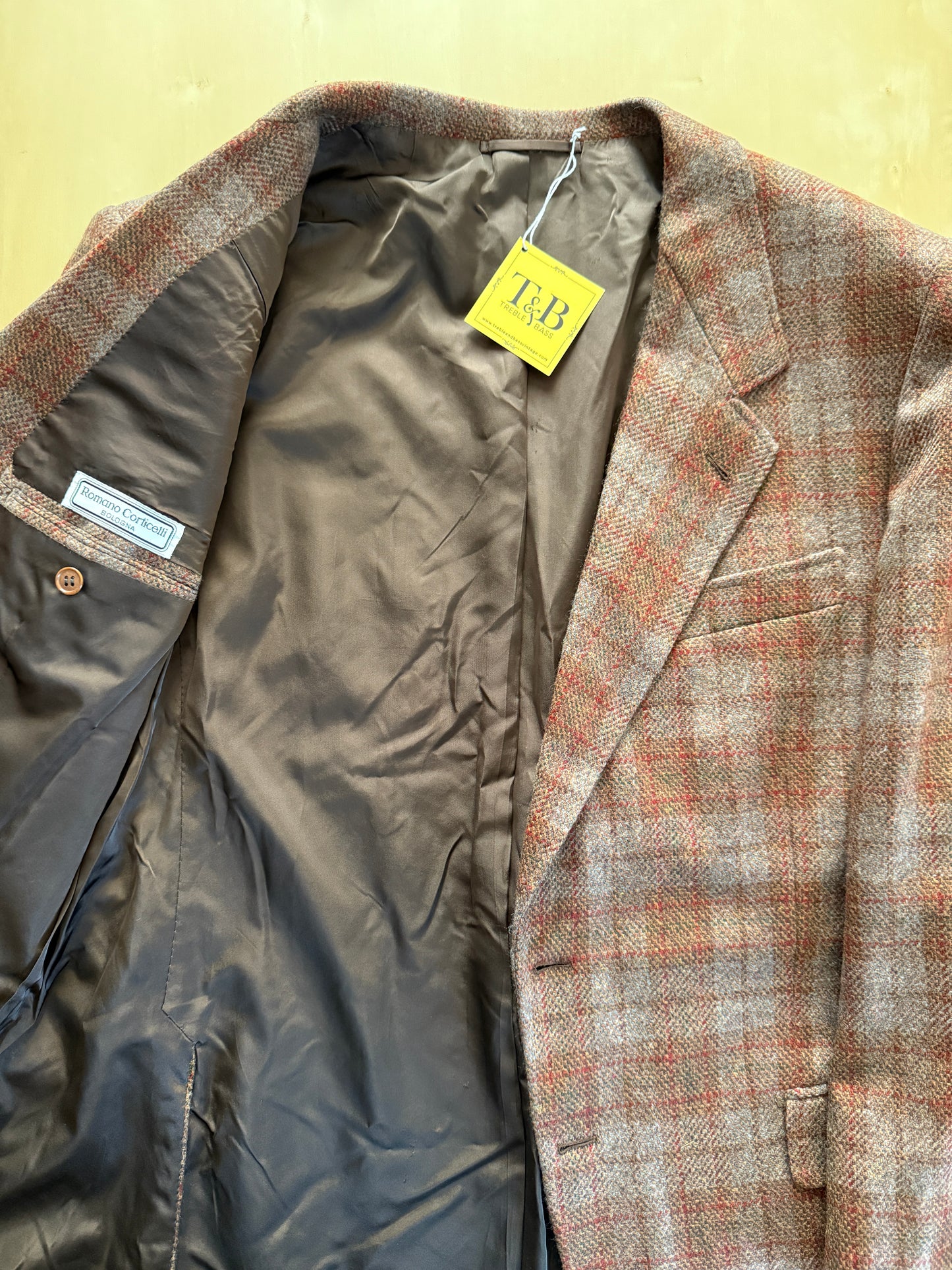 Giacca sartoriale in cashmere a quadri - tg. 52