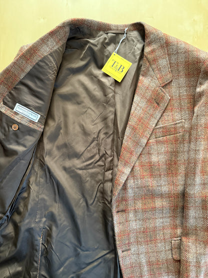 Giacca sartoriale in cashmere a quadri - tg. 52