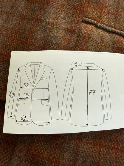 Giacca sartoriale in cashmere a quadri - tg. 52