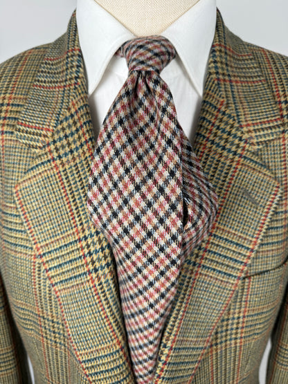 Cravatta check in lana scozzese