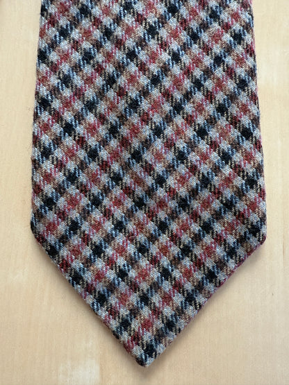 Cravatta check in lana scozzese