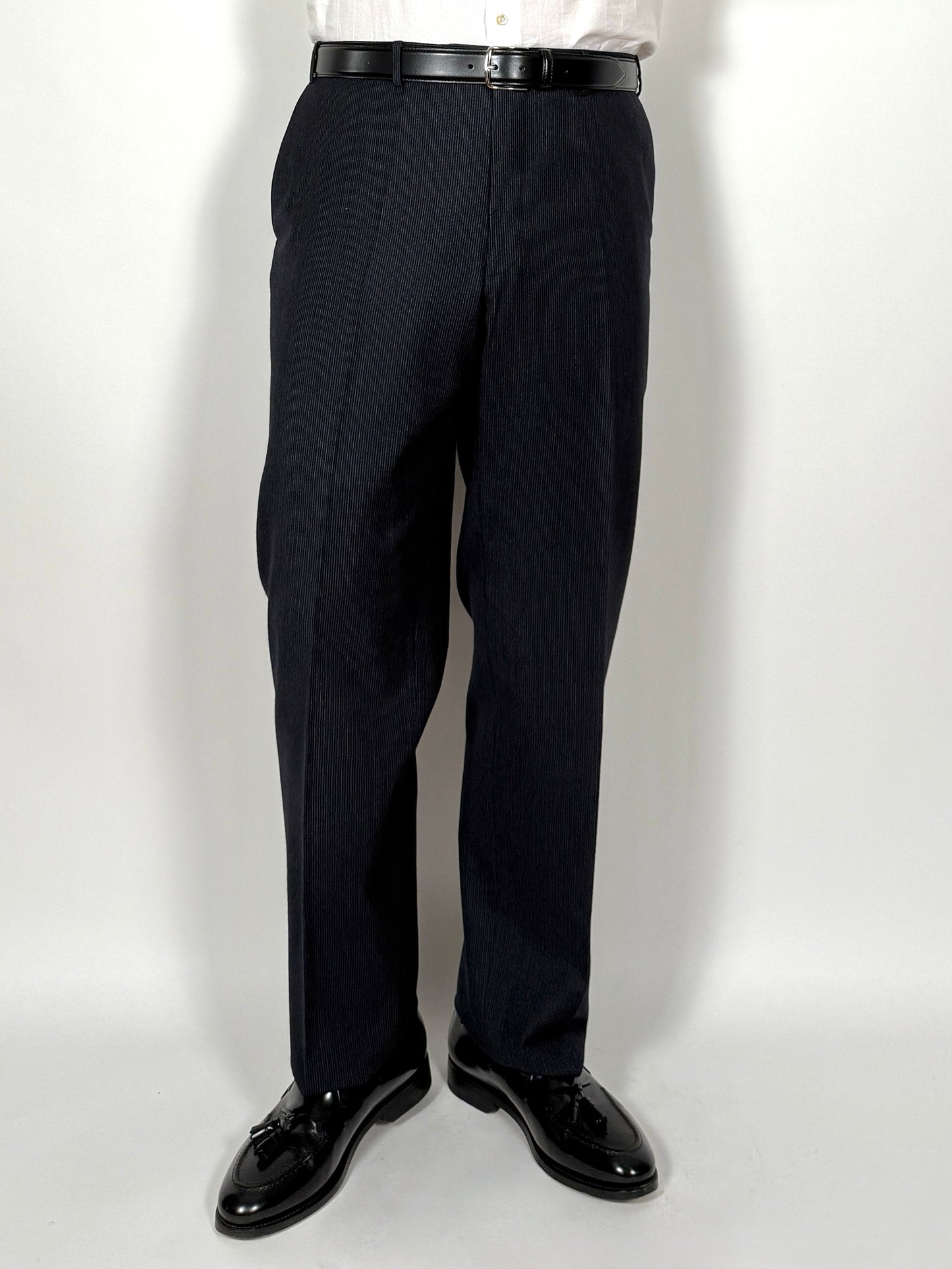 Completo Canali in flanella pettinata blu gessato - tg. 54