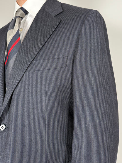 Completo Canali in flanella pettinata blu gessato - tg. 54