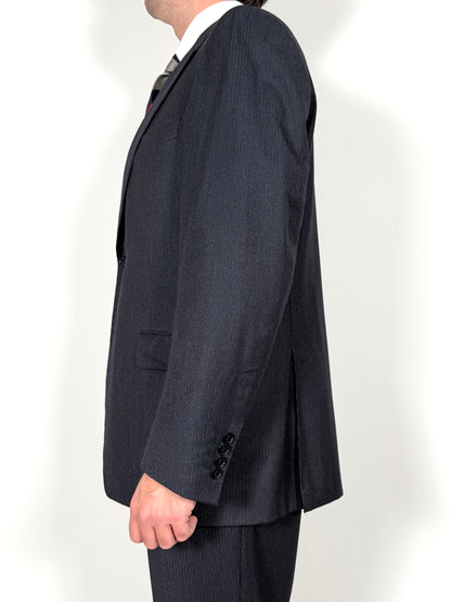 Completo Canali in flanella pettinata blu gessato - tg. 54