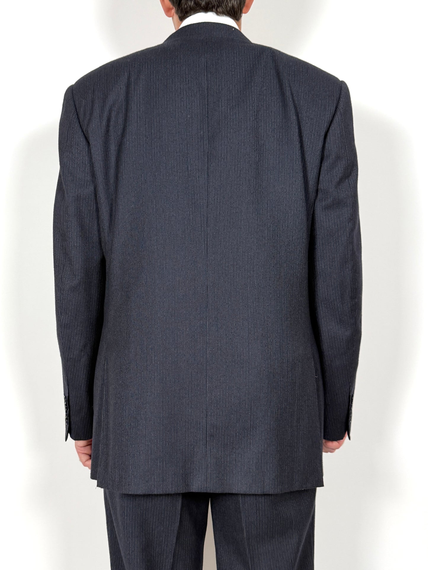 Completo Canali in flanella pettinata blu gessato - tg. 54