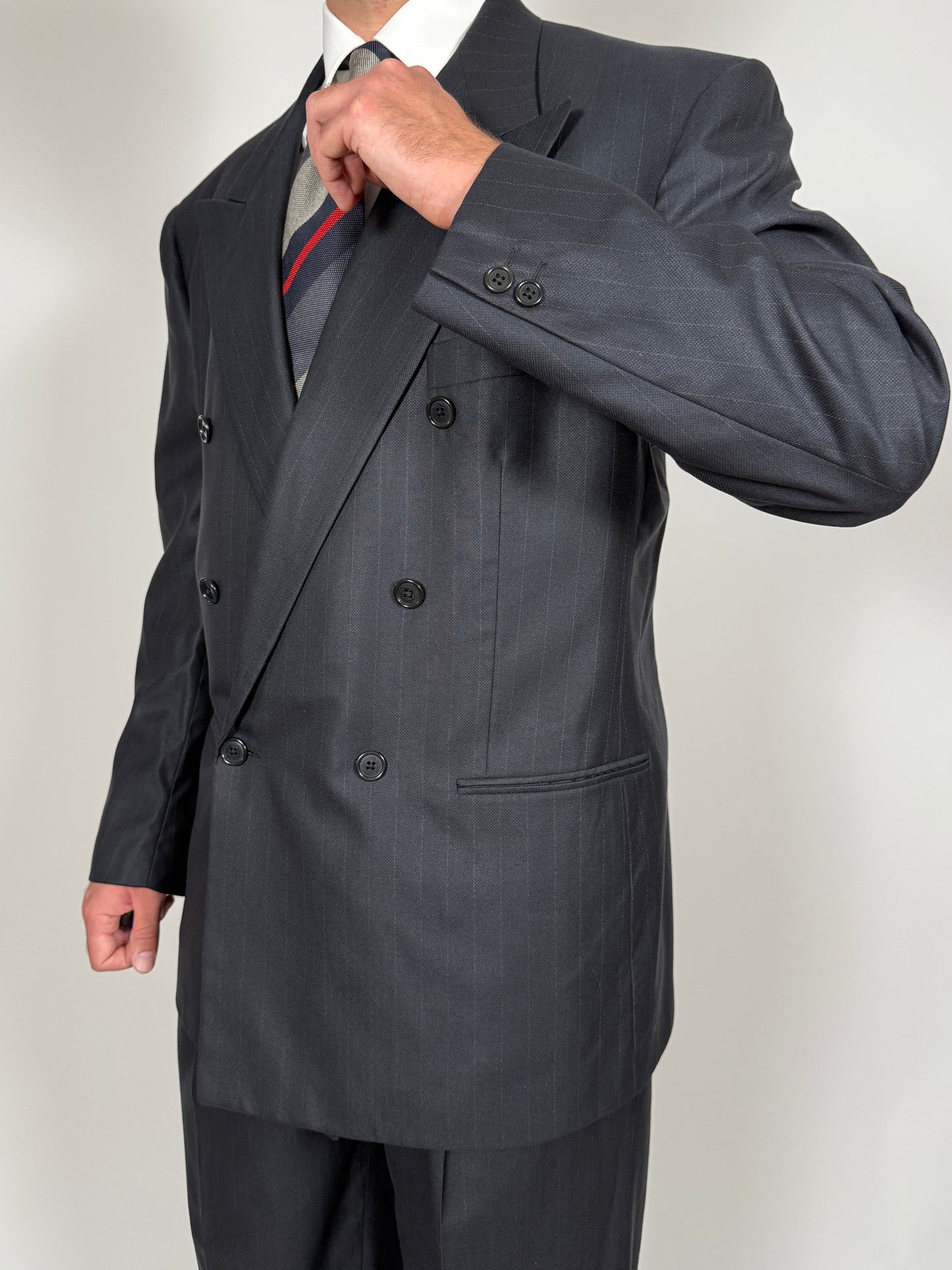 Completo doppiopetto Corneliani anni ‘80 in lana e seta - tg. 52/54